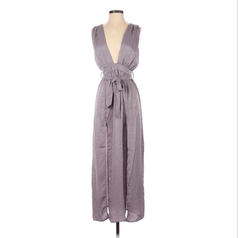 Revolve Donna Mizani Plunge Midi Dress